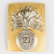 The 21st Foot (Royal North British Fusiliers Victorian Officers Shoulder Belt Plate