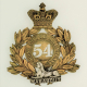 54th West Norfolk Regiment Officers Shako Badge 1869-1878