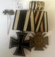 Iron Cross Medal group of 2 with associated ribbon bar and stickpin✠ 100% ORIGINAL ✠