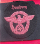 Germany, Third Reich. A Hamburg Fire Police Sleeve Patch Uniform removed