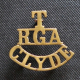 Shoulder Title - T. Royal Garrison Artillery (Clyde)