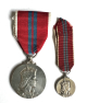 ER ll Coronation Medal 1953. Full size medal with Miniature Medal 