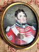 Miniature portrait of Major Max Bullen from the Napoleonic War